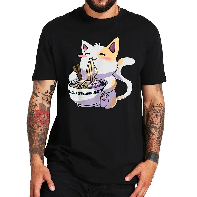 Ramen T-Shirt Cat Tshirt Kawaii Anime Tee Japanese Gift T Shirt Tops Cartoon Graphic 100% Cotton
Ramen T-Shirt Cat Tshirt Kawaii Anime Tee Japanese Gift T Shirt Tops Cartoon Graphic 100% Cotton