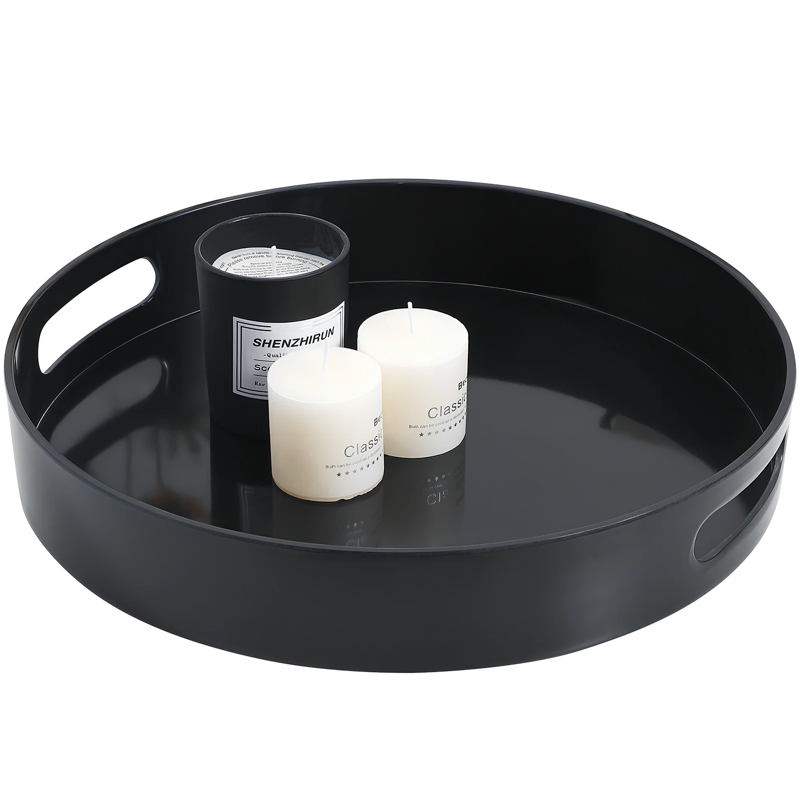 Decorative Tray Round Trays Home Coffee Table Medium With Handles Serving Plastic
Decorative Tray Round Trays Home Coffee Table Medium With Handles Serving Plastic