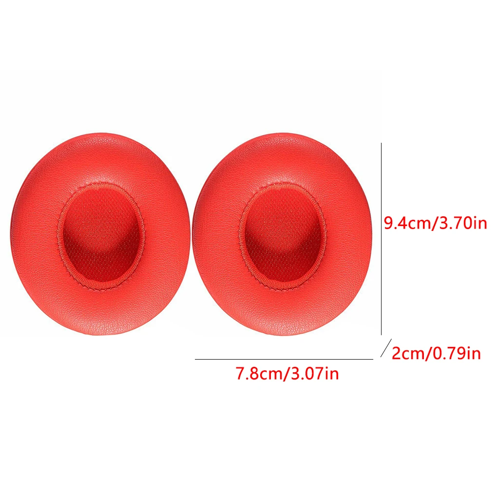 

1 Pair Protein Leather Memory Foam Earpads Replacement for Beats Solo 2 3 Headphone Ear Cushion Wired Type