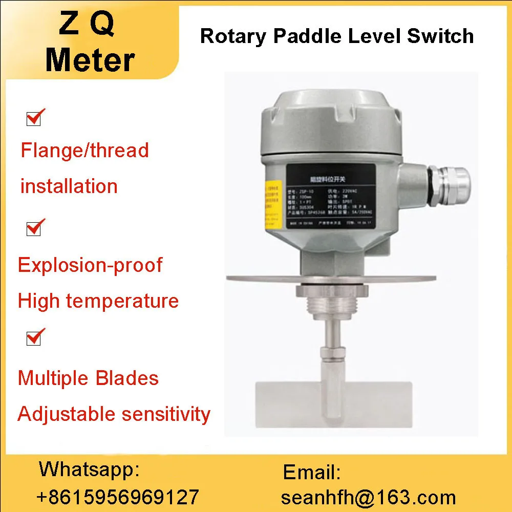 Rotary level switch controller level gauge rotary UZK/24V/220V level switch sensor screw flange installation
Rotary level switch controller level gauge rotary UZK/24V/220V level switch sensor screw flange installation