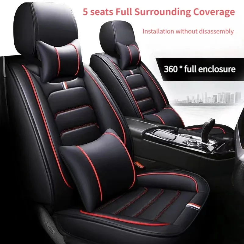 

5D All Inclusive Car Leather Seat Cover For Peugeot 307 206 308 308S 407 207 406 408 301 508 5008 2008 3008 4008 Car Accessories