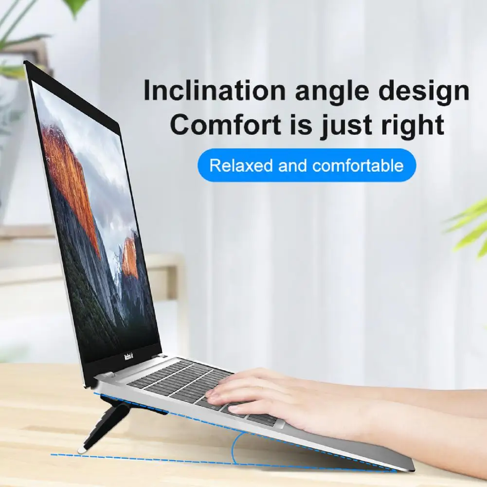 

Invisible Laptop Stand Universal Mini Adjustable Portable 1 Pair Desktop Keyboard Holder Cooling Pad Riser For Drop