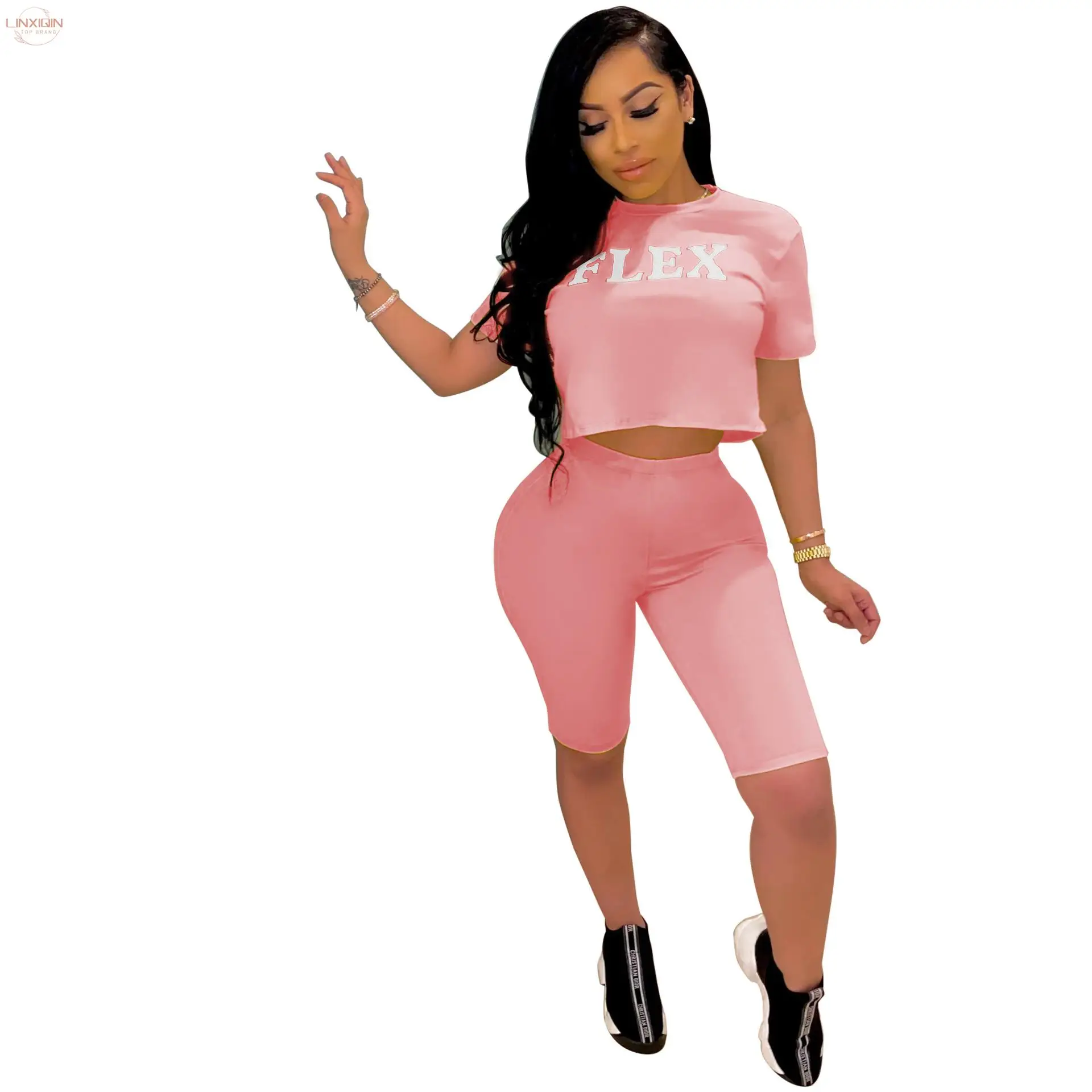 Women Sports Casual Printed Letter Sexy Suit Letter Print 2 Piece Set Womens Outfits Suit Woman Top And Biker Shorts Sweet Set
Women Sports Casual Printed Letter Sexy Suit Letter Print 2 Piece Set Womens Outfits Suit Woman Top And Biker Shorts Sweet Set