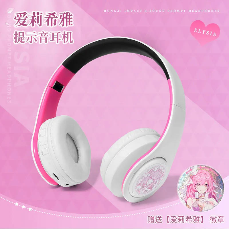 Anime Game Honkai Impact 3 Elysia Theme Fashion Wireless Bluetooth Headset Comfortable Foldable Gaming Headp Cosplay Fans Gift
Anime Game Honkai Impact 3 Elysia Theme Fashion Wireless Bluetooth Headset Comfortable Foldable Gaming Headp Cosplay Fans Gift
