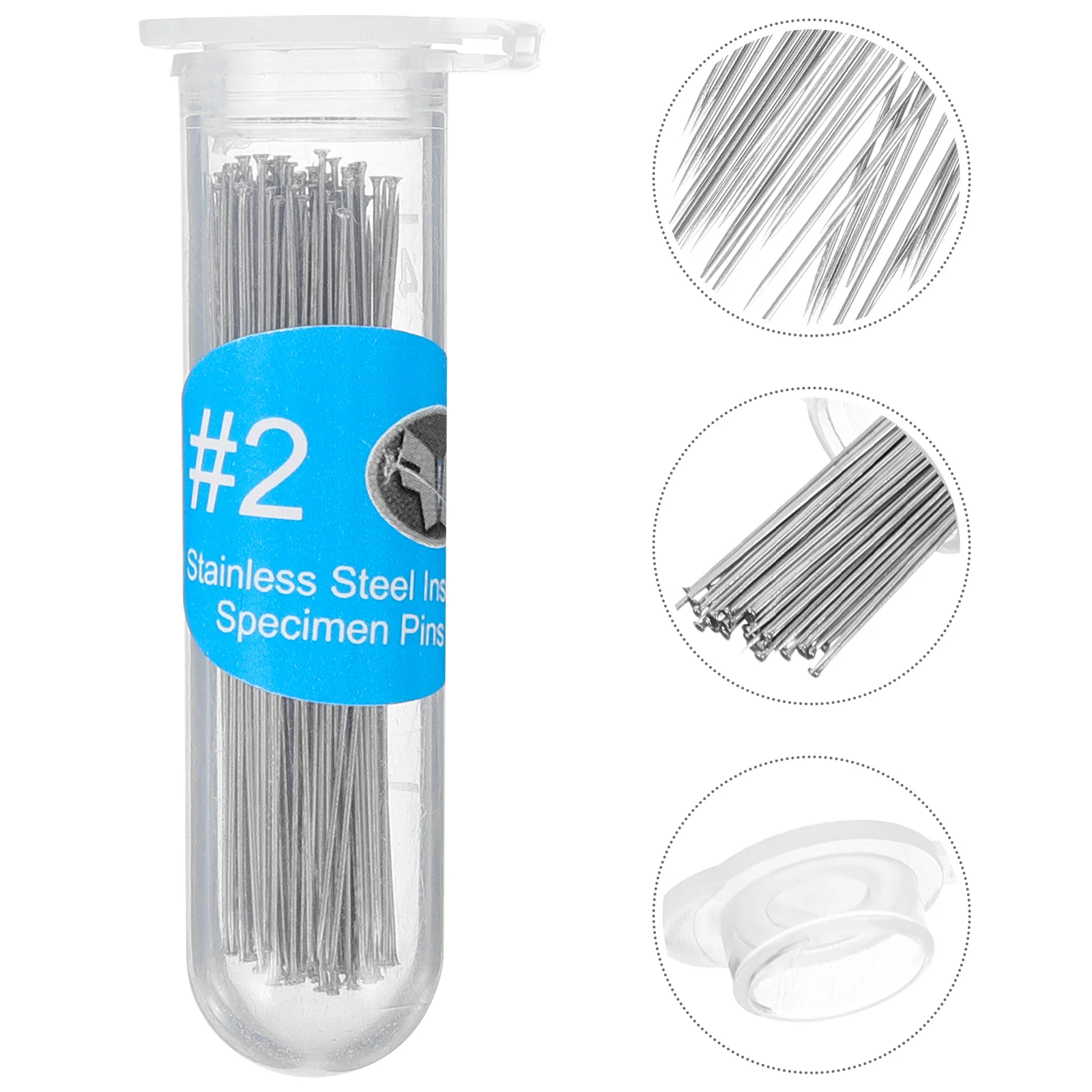 300 Pcs Butterfly Needle Metal Entomology Pins One Body Insect Stainless Steel Needles
300 Pcs Butterfly Needle Metal Entomology Pins One Body Insect Stainless Steel Needles
