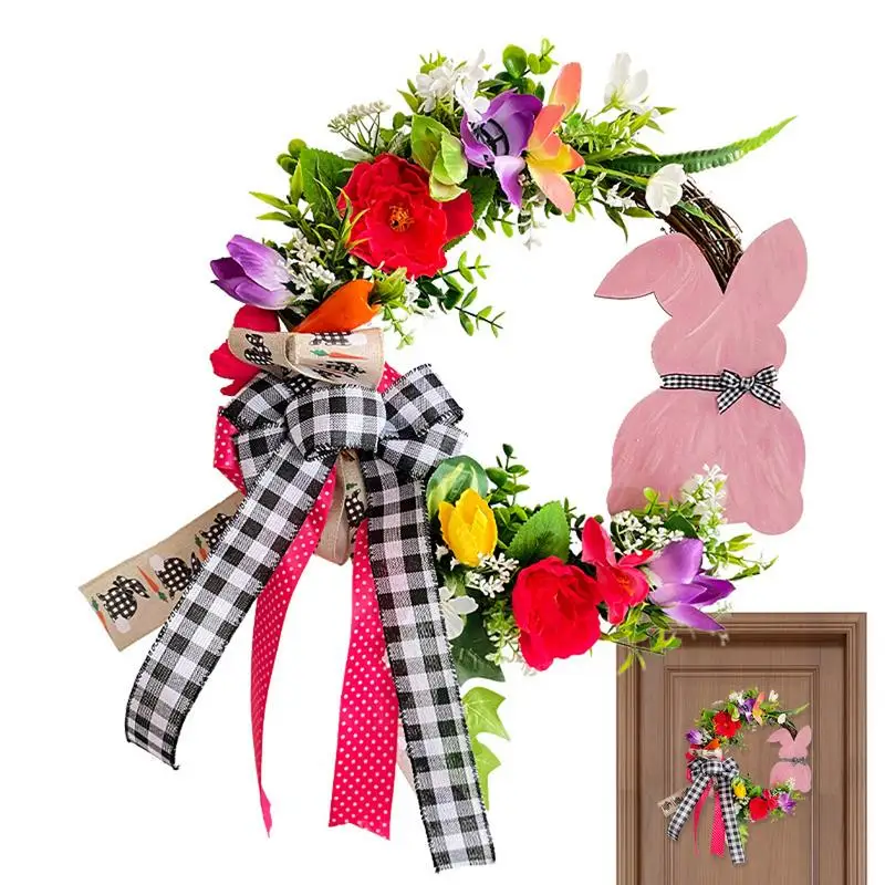 Декоративный Пасхальный венок, аксессуары для дома, с бантом, диаметр 36 см 
Декоративный Пасхальный венок, аксессуары для дома, с бантом, диаметр 36 см