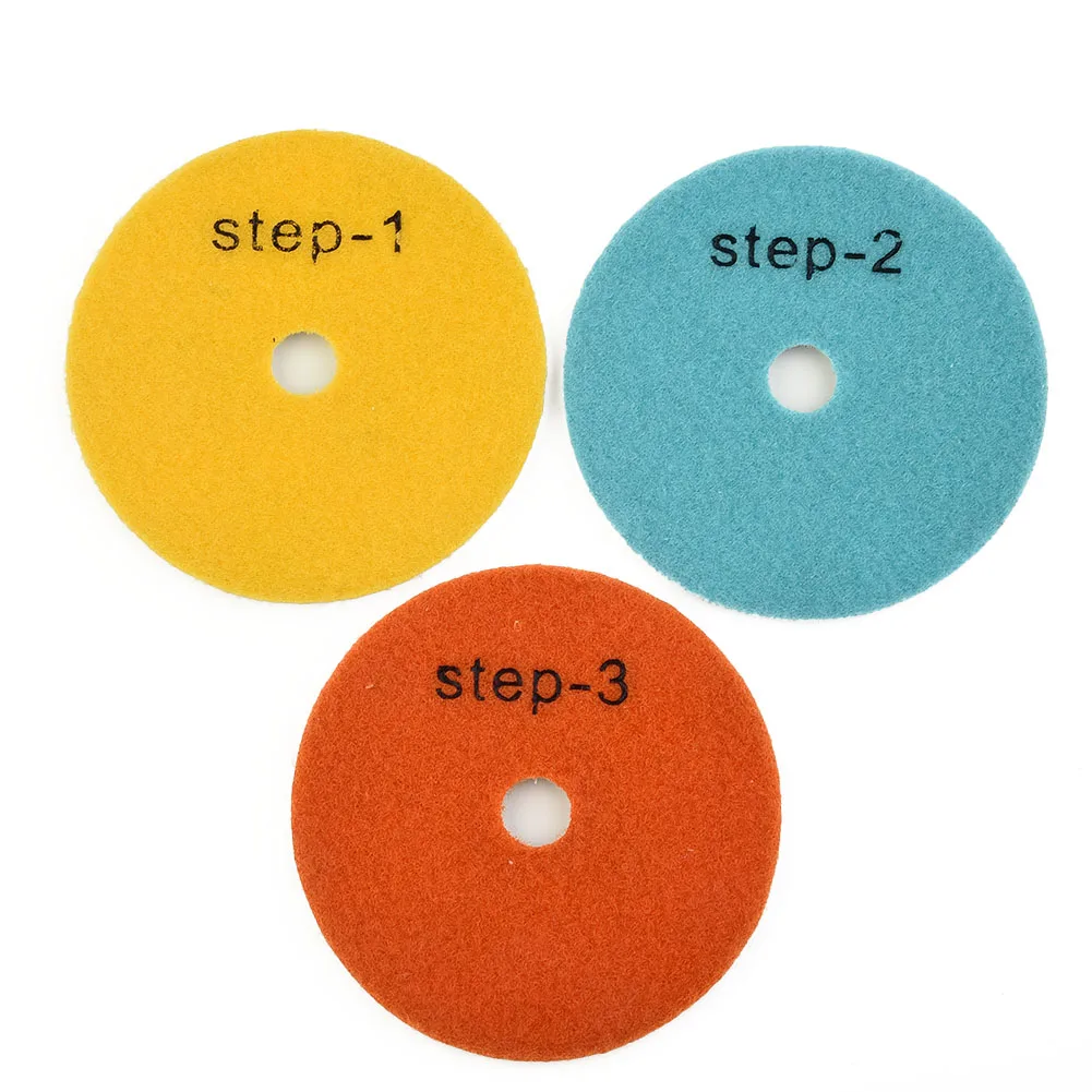 3PCS/Diamond Polishing Pads 4 Inch-100mm Dry/Wet Diamond 3 Step Polishing Pads Granite Polishing-Tool Marble Stone Polisher Disc
3PCS/Diamond Polishing Pads 4 Inch-100mm Dry/Wet Diamond 3 Step Polishing Pads Granite Polishing-Tool Marble Stone Polisher Disc