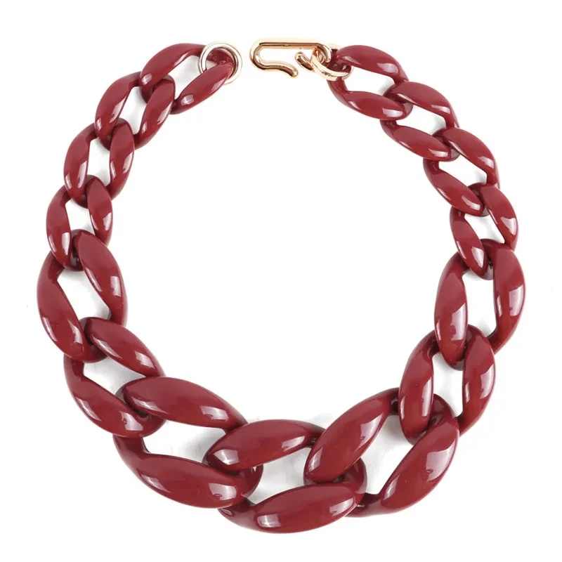 Statement Big Acrylic Link Chain Necklace For Women Bohemian Long Chunky Chain Necklaces Pendants Fashion Women Jewelry Gifts
Statement Big Acrylic Link Chain Necklace For Women Bohemian Long Chunky Chain Necklaces Pendants Fashion Women Jewelry Gifts