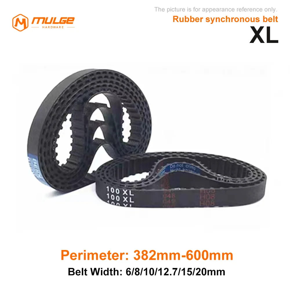 XL Timing Belt 382XL/384XL/390XL/392XL/396XL/400XL- 600XL Width 6/8/10/12.7/15/20mm Rubber Closed Loop Synchronous Belt XL 
XL Timing Belt 382XL/384XL/390XL/392XL/396XL/400XL- 600XL Width 6/8/10/12.7/15/20mm Rubber Closed Loop Synchronous Belt XL