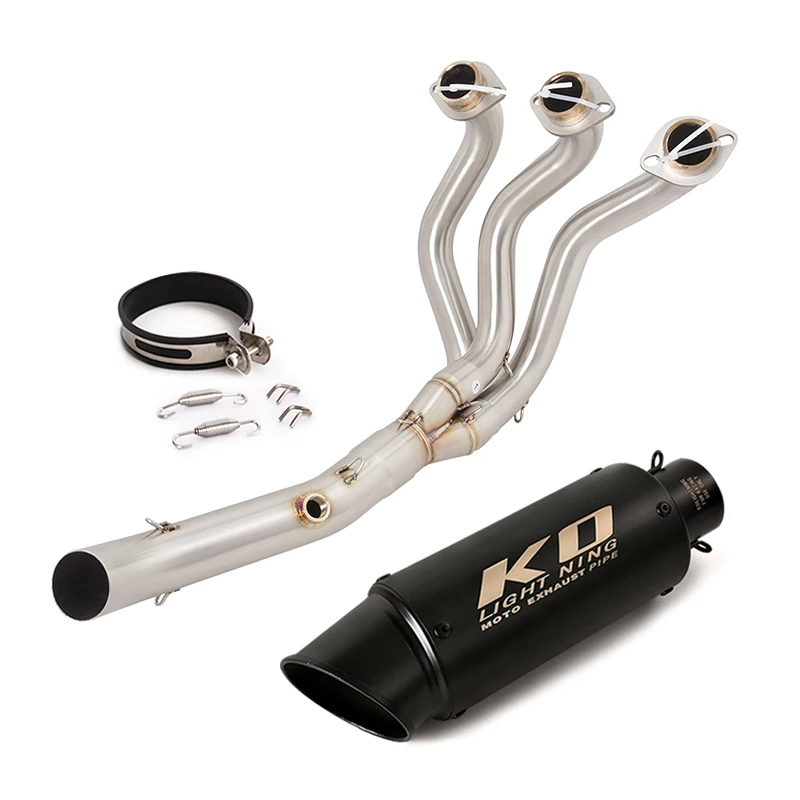 

51MM Exhaust System For Yamaha FJ09 15-20 XSR900 16-20 Motorcycles Muffler Header Mid Pipe Stainles Steel Slip On With DB Killer