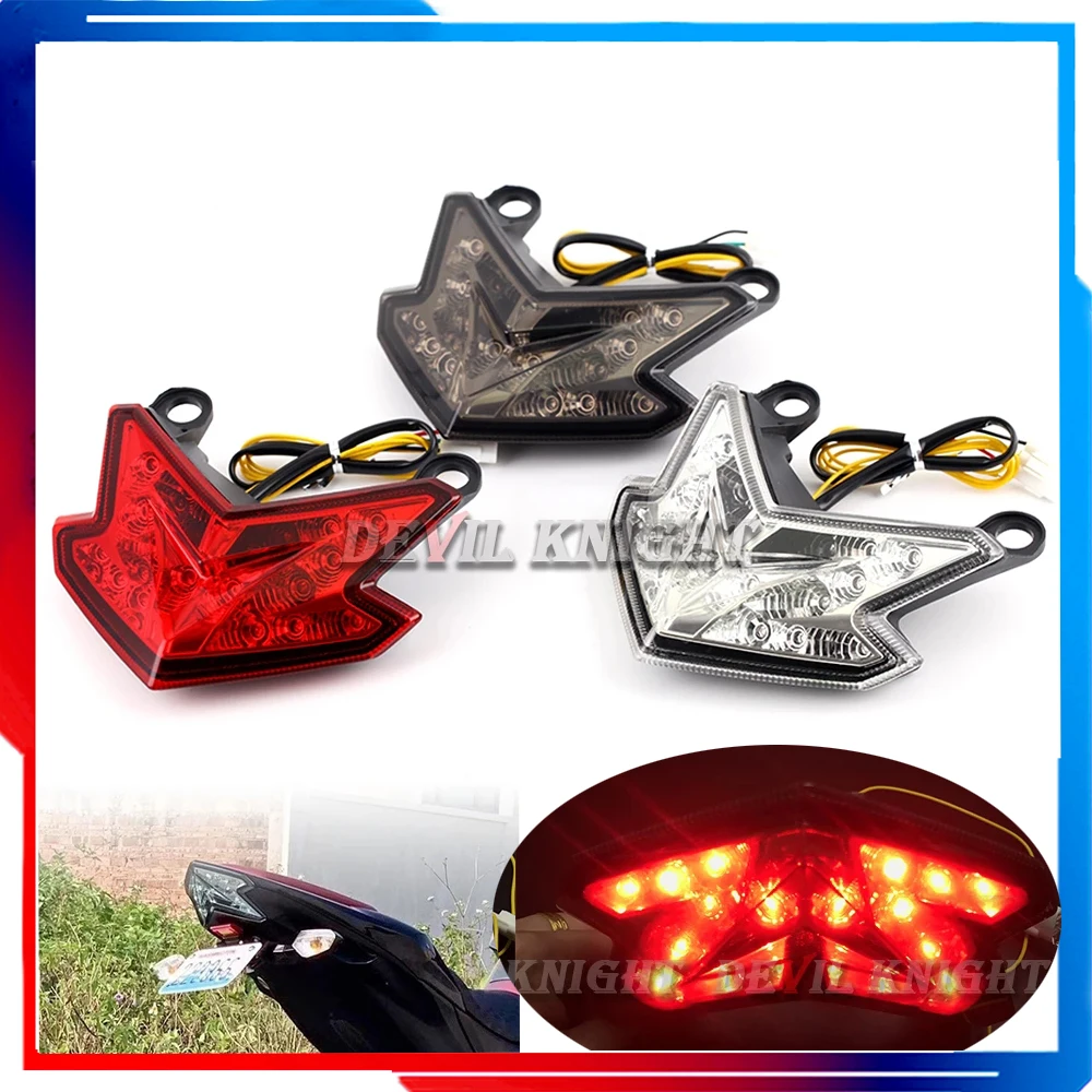 LED Tail Brake Light Turn Signal For KAWASAKI Z125 2016-2017, Z800/ NINJA ZX-6R 2013-2017 Motorcycle Integrated Blinker Lamp
LED Tail Brake Light Turn Signal For KAWASAKI Z125 2016-2017, Z800/ NINJA ZX-6R 2013-2017 Motorcycle Integrated Blinker Lamp