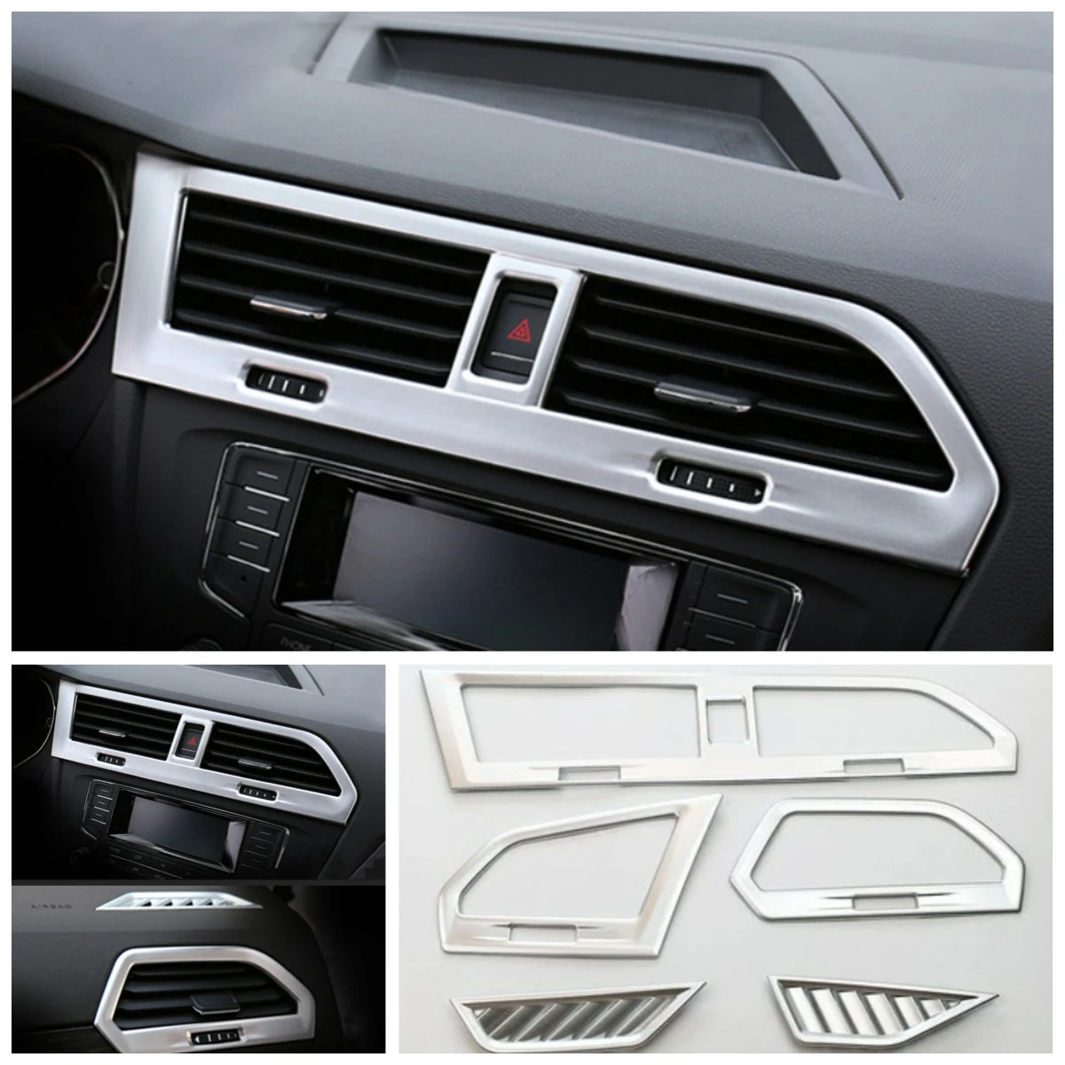 Внутренние аксессуары для Volkswagen VW Tiguan 2017 -2021 2022, хромированный автомобильный Кондиционер из АБС-пластика, решетка вентиляционного отверстия, обшивка
Внутренние аксессуары для Volkswagen VW Tiguan 2017 -2021 2022, хромированный автомобильный Кондиционер из АБС-пластика, решетка вентиляционного отверстия, обшивка