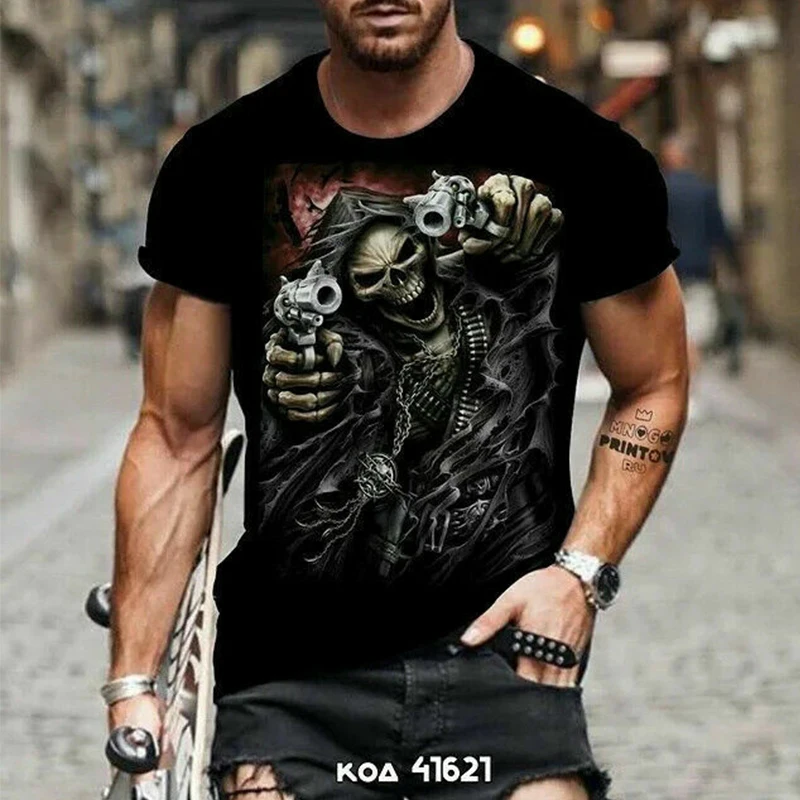 Summer Men's T-Shirt 3D Printed Pattern Fashion Trend Sportswear Increase Comfort And Breathability Street Short Sleeves
Summer Men's T-Shirt 3D Printed Pattern Fashion Trend Sportswear Increase Comfort And Breathability Street Short Sleeves