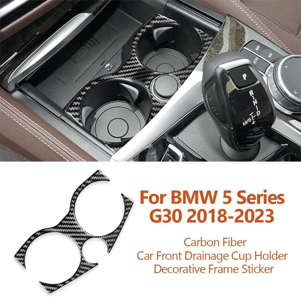 For BMW 5 Series G30 2018-2023 Carbon Fiber Car Front Drainage Cup Holder Decorative Frame Stickers Auto Interior Accessoriess
For BMW 5 Series G30 2018-2023 Carbon Fiber Car Front Drainage Cup Holder Decorative Frame Stickers Auto Interior Accessoriess