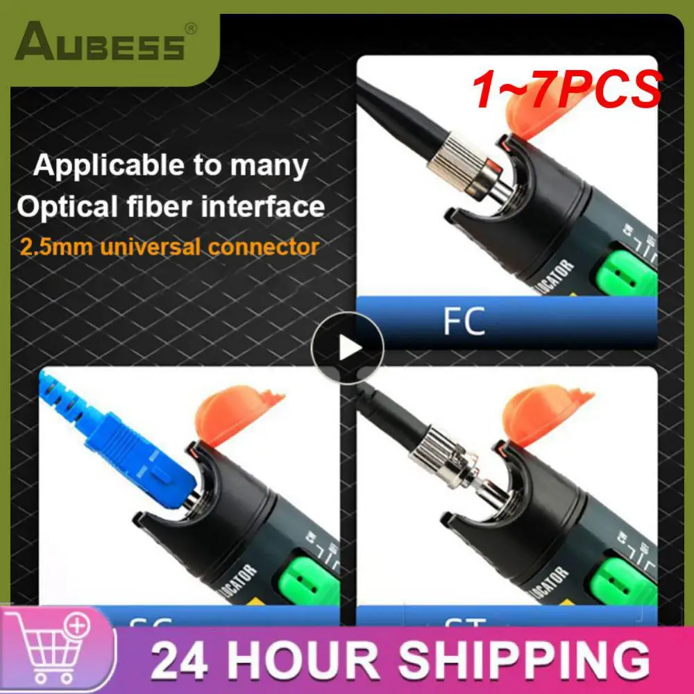 1~7PCS Visual Fault Locator 1/10/20/30/50mW Fiber Optic Cable Tester Pen SC/FC/ST 2.5mm Interface FTTH Optical Fiber Test Tool
1~7PCS Visual Fault Locator 1/10/20/30/50mW Fiber Optic Cable Tester Pen SC/FC/ST 2.5mm Interface FTTH Optical Fiber Test Tool