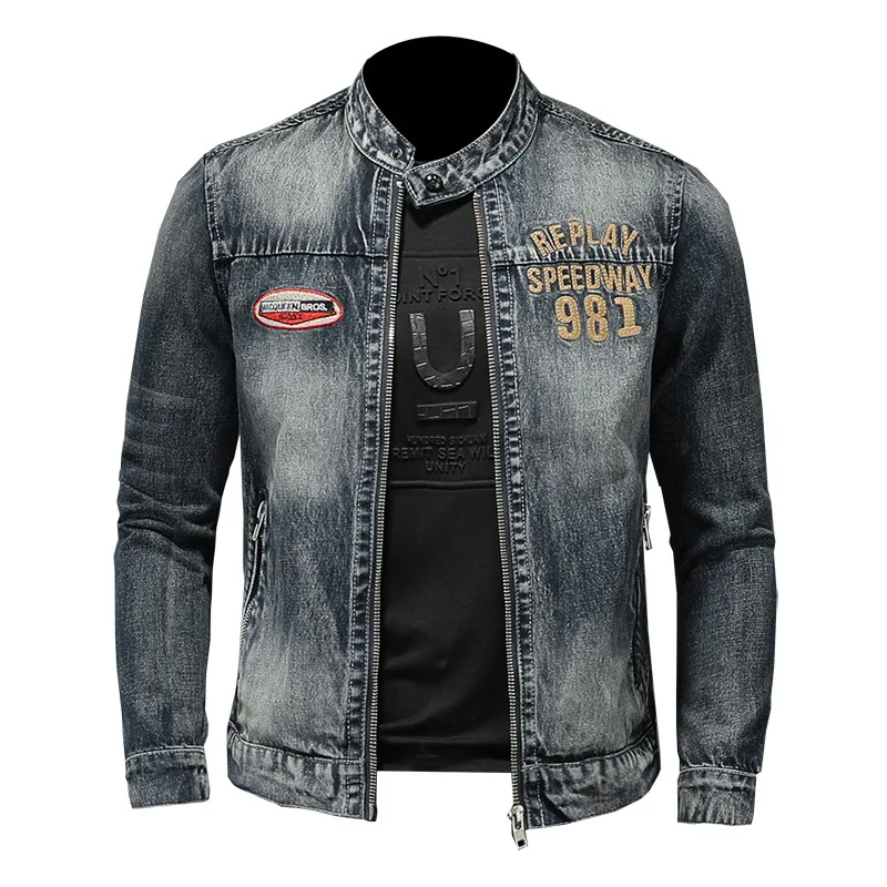 Denim Jackets Men Zipper Wear Windbreaker Cotton Acetate Standard Viscose Casual Guangdong Vintage Jackets Men Clothing H06196
Denim Jackets Men Zipper Wear Windbreaker Cotton Acetate Standard Viscose Casual Guangdong Vintage Jackets Men Clothing H06196
