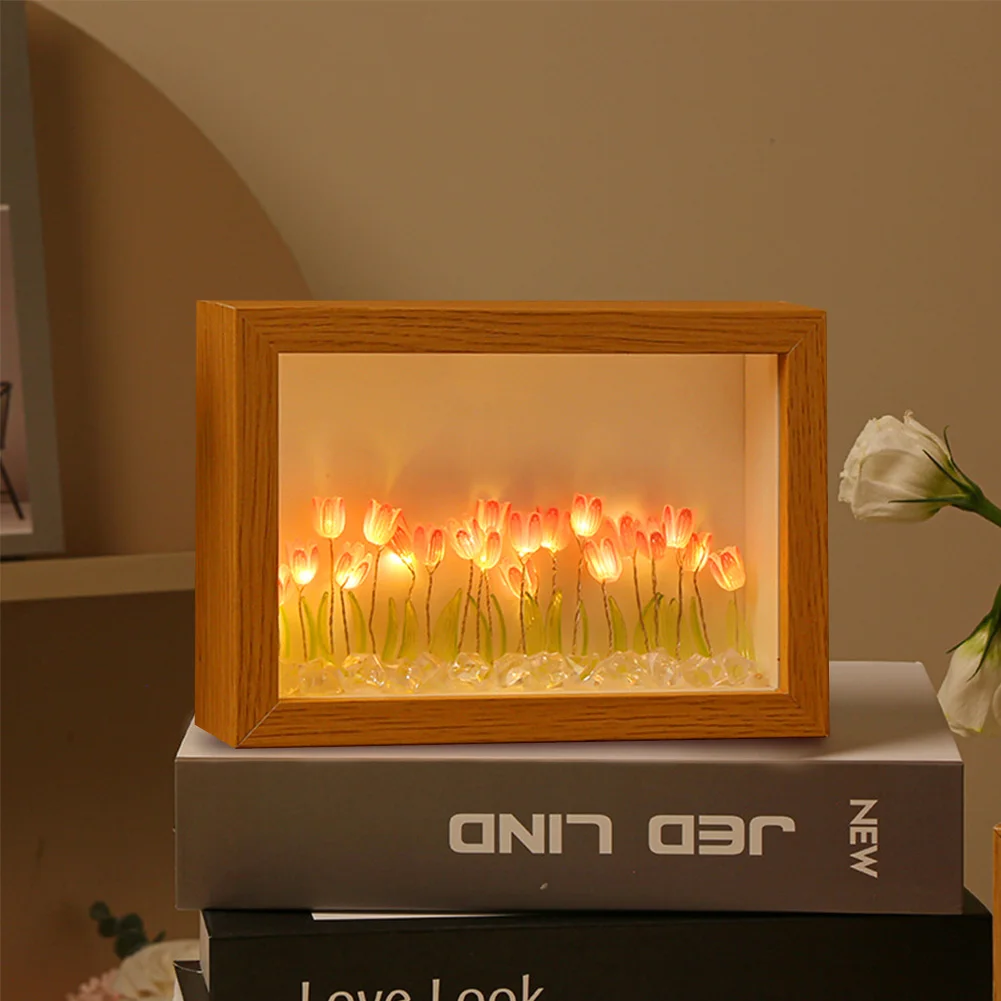 C2 DIY Material Tulip Eternal Flower Picture Frame Night Light Bedside Sleep Light Home Ornament Birthday Gift Bedroom Decor
C2 DIY Material Tulip Eternal Flower Picture Frame Night Light Bedside Sleep Light Home Ornament Birthday Gift Bedroom Decor