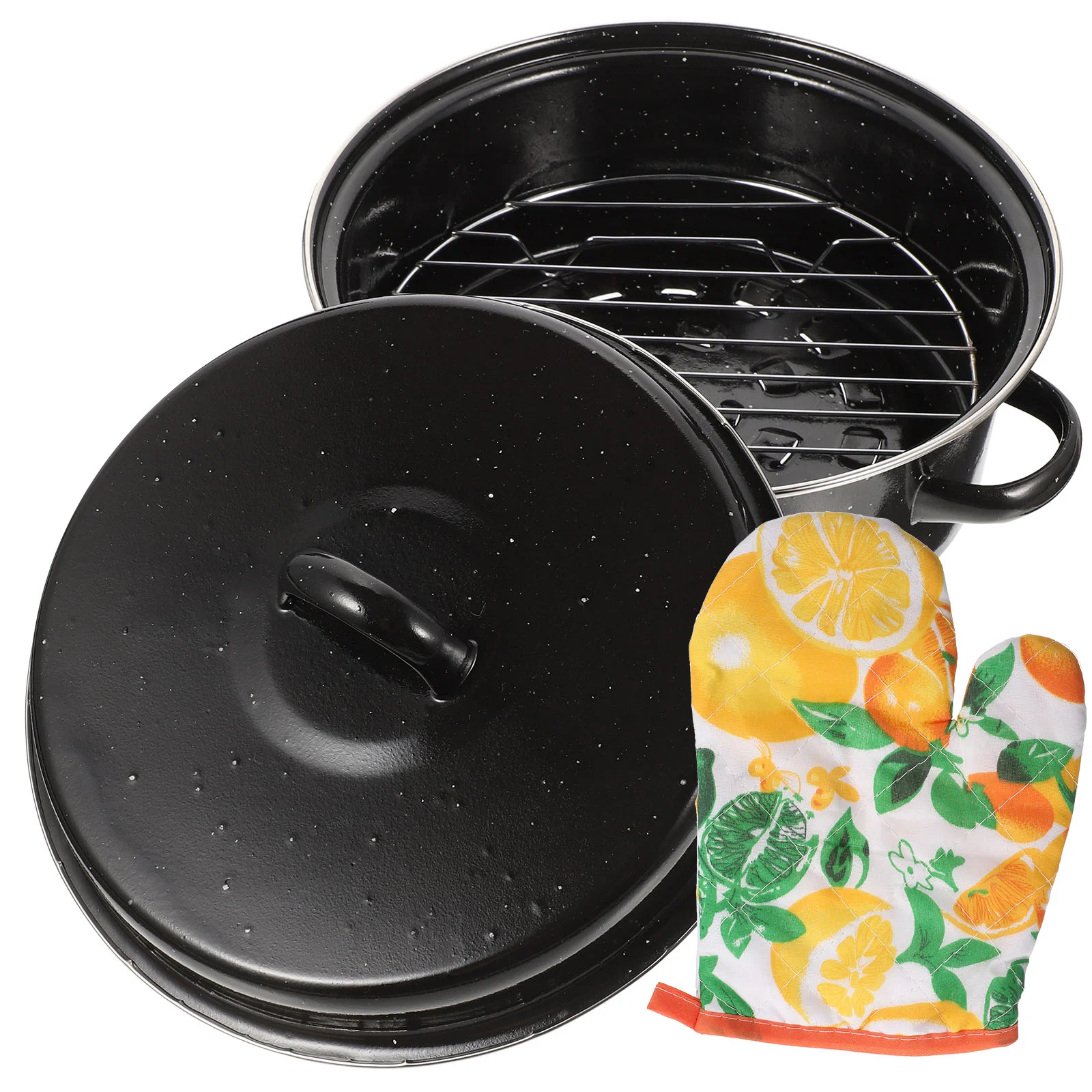 Upkoch Broiler Pan Turkey Roasting Pan Small Turkey Roaster Enamel Steel Roasting Pan Rack Nonstick Bakeware
Upkoch Broiler Pan Turkey Roasting Pan Small Turkey Roaster Enamel Steel Roasting Pan Rack Nonstick Bakeware