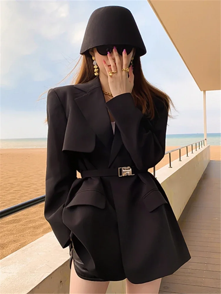 Insozkdg Black Jacket Women Spring Jackets Elegant Black Office Lady Belt Coat Long Sleeve Ladies Coat Suit Blazer High Street
Insozkdg Black Jacket Women Spring Jackets Elegant Black Office Lady Belt Coat Long Sleeve Ladies Coat Suit Blazer High Street