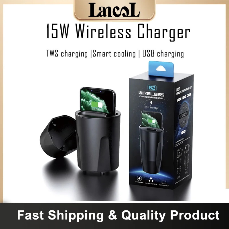 B1 New Cup Type Car Wireless Magnetic Charger TWS Charging USB Fast Charging Car Chargers Mount Multifunctional Car Phone Holder
B1 New Cup Type Car Wireless Magnetic Charger TWS Charging USB Fast Charging Car Chargers Mount Multifunctional Car Phone Holder