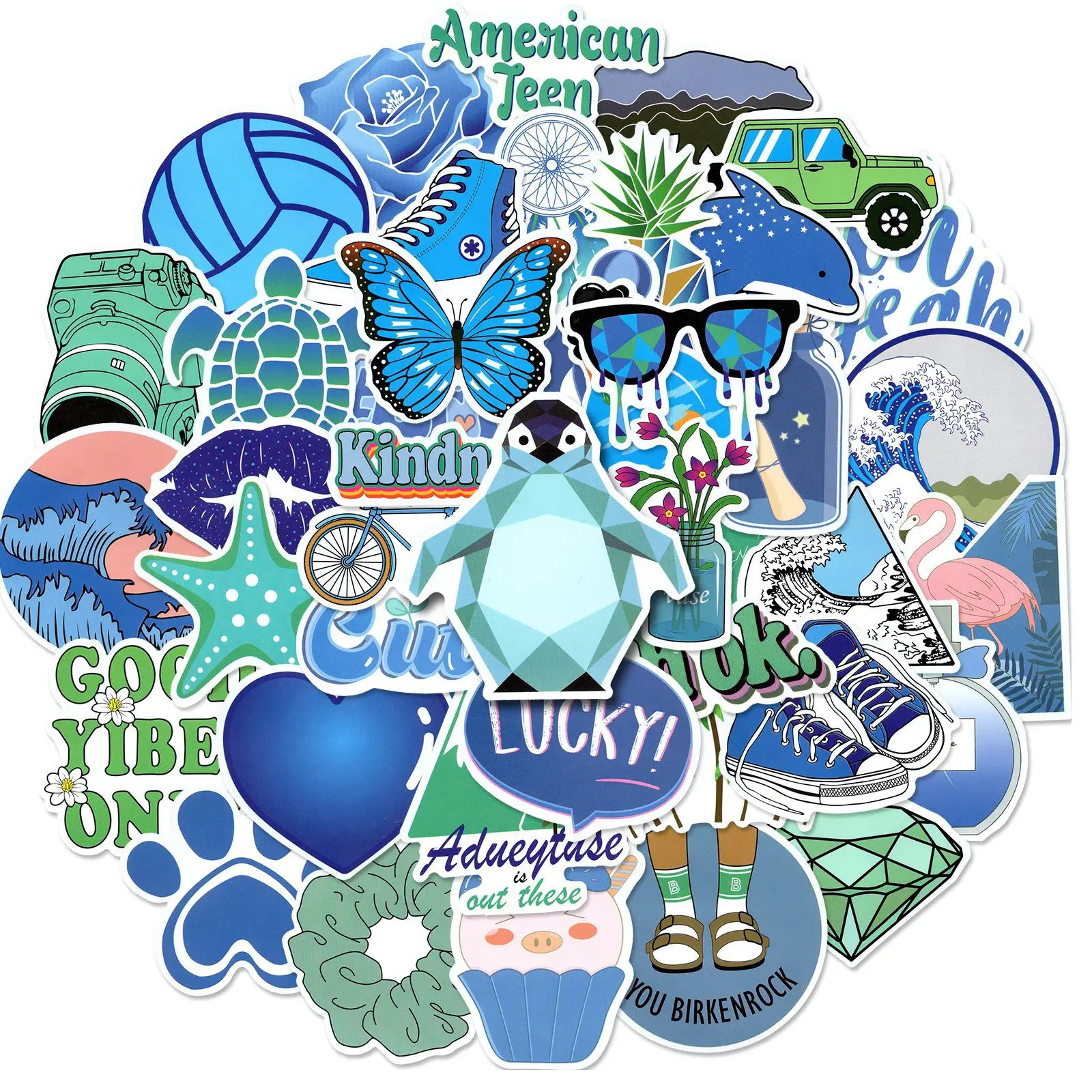50 Non-repeating New Blue Stickers Small Fresh Blue Flower Wall Stickers Creative Bedroom Room Warm Background Wall Stickers
50 Non-repeating New Blue Stickers Small Fresh Blue Flower Wall Stickers Creative Bedroom Room Warm Background Wall Stickers