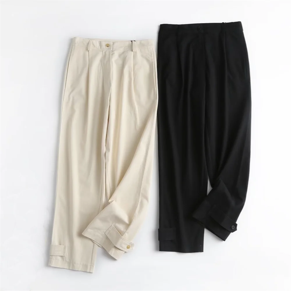 2023 new summer women's thin buttoned trousers straight leg women's casual long pants trendy 05072962829
2023 new summer women's thin buttoned trousers straight leg women's casual long pants trendy 05072962829