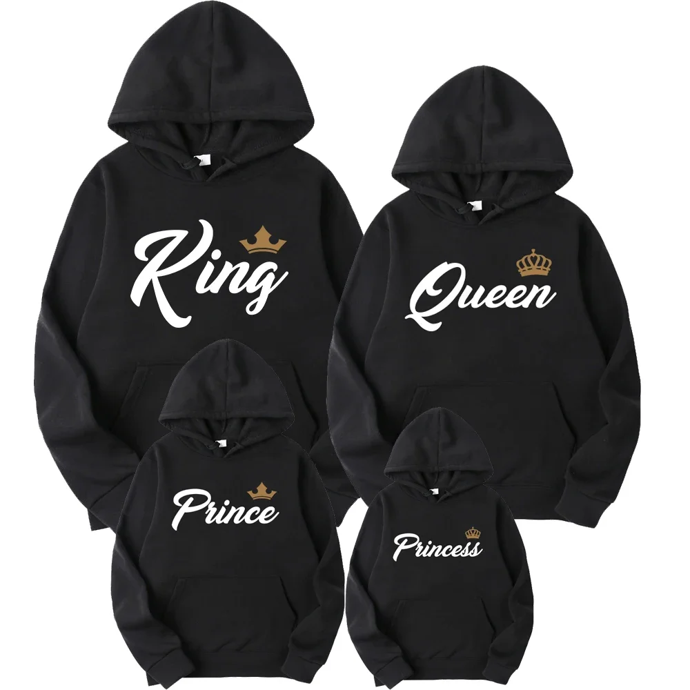 King Queen Prince Princess Print Family Sweatshirt Couples Lover Hoodies Parent-child Clothing Streetwear Hooded Streetwear
King Queen Prince Princess Print Family Sweatshirt Couples Lover Hoodies Parent-child Clothing Streetwear Hooded Streetwear