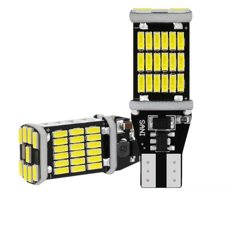 T15 W16W 921 912 T16 902 LED Bulbs High Power 45pcs 4014SMD Super Bright 1200LM Replace For Car Reversing Light White
T15 W16W 921 912 T16 902 LED Bulbs High Power 45pcs 4014SMD Super Bright 1200LM Replace For Car Reversing Light White