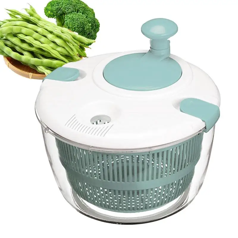 Lettuce Spinner With Drain Manual Salad Bowl Spinner 5L Multi-Use Vegetable And Fruit Washer Quick And Easy Spinning Colander
Lettuce Spinner With Drain Manual Salad Bowl Spinner 5L Multi-Use Vegetable And Fruit Washer Quick And Easy Spinning Colander