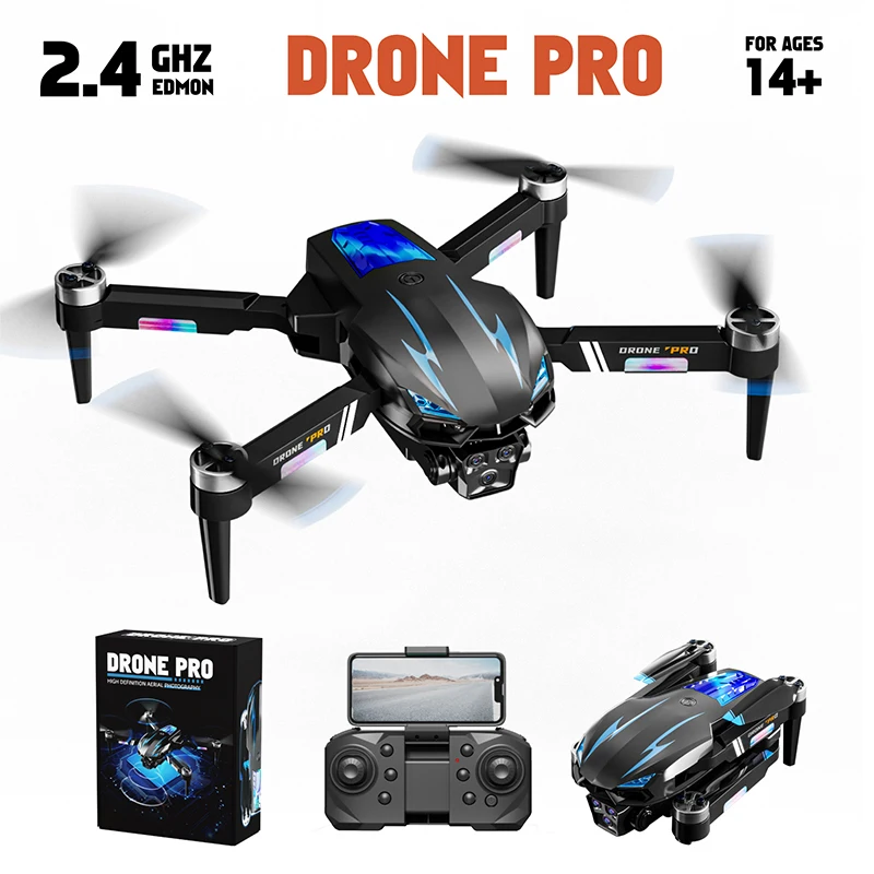 New E666 optical flow positioning obstacle avoidance brushless three camera cool light control 360 ° electric lens high-definiti
New E666 optical flow positioning obstacle avoidance brushless three camera cool light control 360 ° electric lens high-definiti