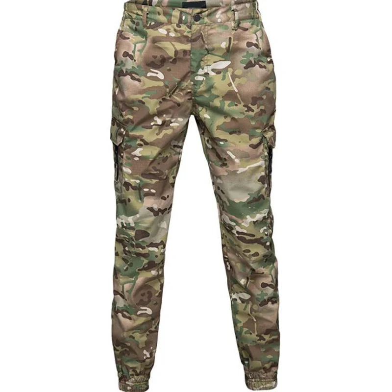 

Fashion Streetwear Pants Men Korean Casual Camo Jogger Tactical Military Trousers Mens Elasticity Skinny Camouflage Cargo Pants