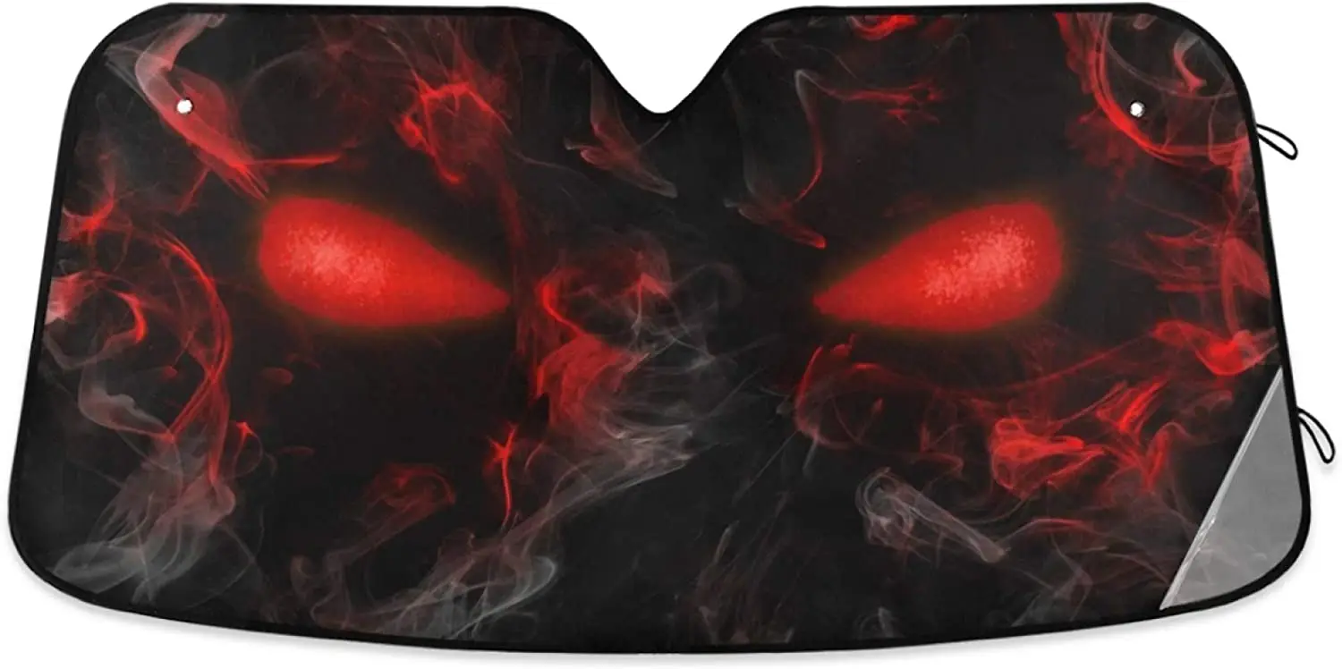 Oarencol Skull Red Eyes Car Windshield Sun Shade Foldable UV Ray Sun Visor Protector Sunshade to Keep Your Vehicle Cool
Oarencol Skull Red Eyes Car Windshield Sun Shade Foldable UV Ray Sun Visor Protector Sunshade to Keep Your Vehicle Cool