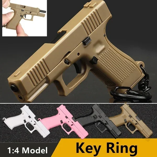 Новинка, брелок для ключей Модели Glock 45, тактический брелок в форме пистолета G45, декоративный пластиковый брелок для ключей, подвижный рычаг и журнал
Новинка, брелок для ключей Модели Glock 45, тактический брелок в форме пистолета G45, декоративный пластиковый брелок для ключей, подвижный рычаг и журнал