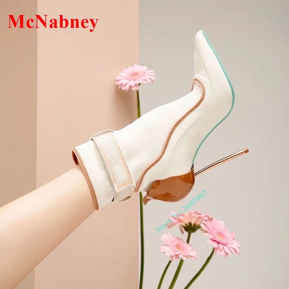 2022 New French Bud Pointy Toe Boots Ankle Crystals Thin High Heel Mixed Colors Hook And Loop Boots Women's Shoes Autume Party
2022 New French Bud Pointy Toe Boots Ankle Crystals Thin High Heel Mixed Colors Hook And Loop Boots Women's Shoes Autume Party