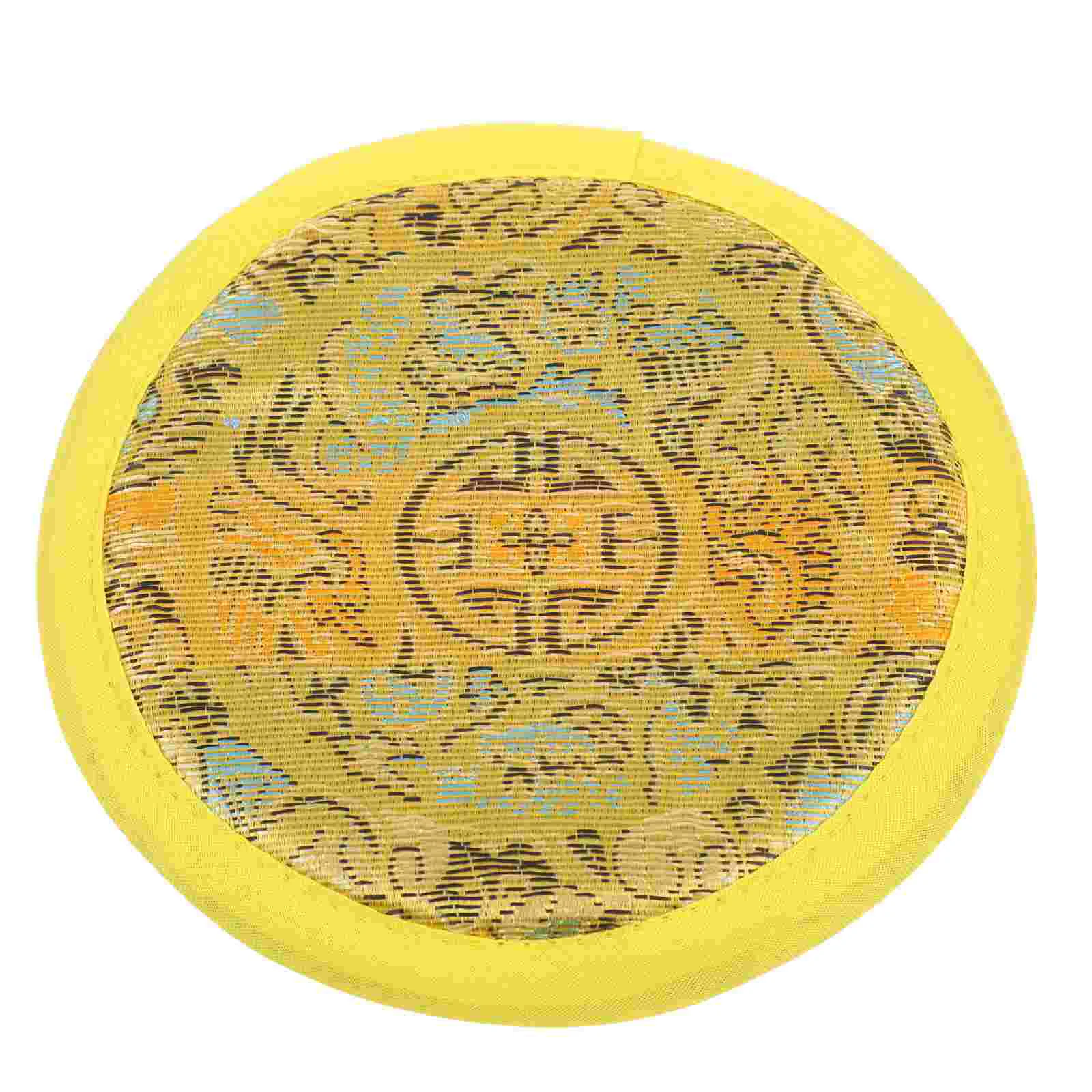 

Sound Bowl Pad Meditation Bowl Accessories Sound Bowl Embroidery Pad Round Cushion Religious Cushion Tibetan Singing Bowl Pillow