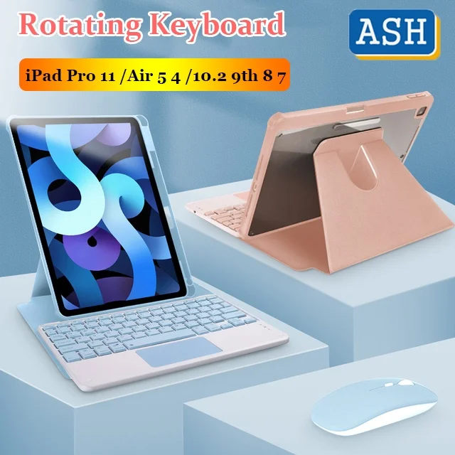360° Rotating Touchpad Keyboard Mouse Case for iPad Pro 11 2022 4th M2 Pro 11 2021 2020 2018 Air 5 4 Air 3 10.5 10.2 7th 8th 9th
360° Rotating Touchpad Keyboard Mouse Case for iPad Pro 11 2022 4th M2 Pro 11 2021 2020 2018 Air 5 4 Air 3 10.5 10.2 7th 8th 9th