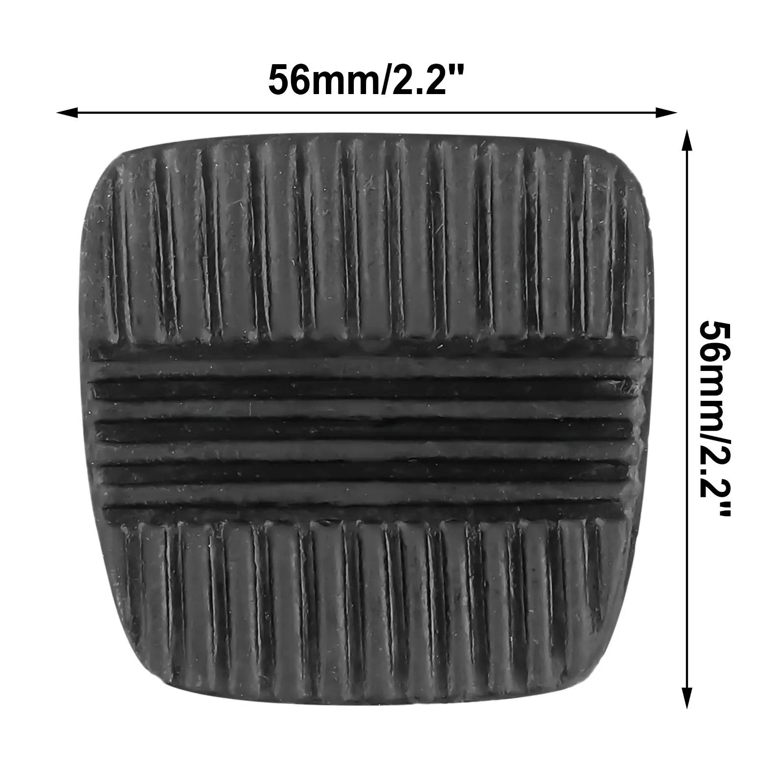 

2Pcs/set Car Brake Clutch Pedal Rubber Pads Cover Black 49751-NI010 For Nissan MQ GQ For Patrol 3.2 Turbo Diesel For FORD