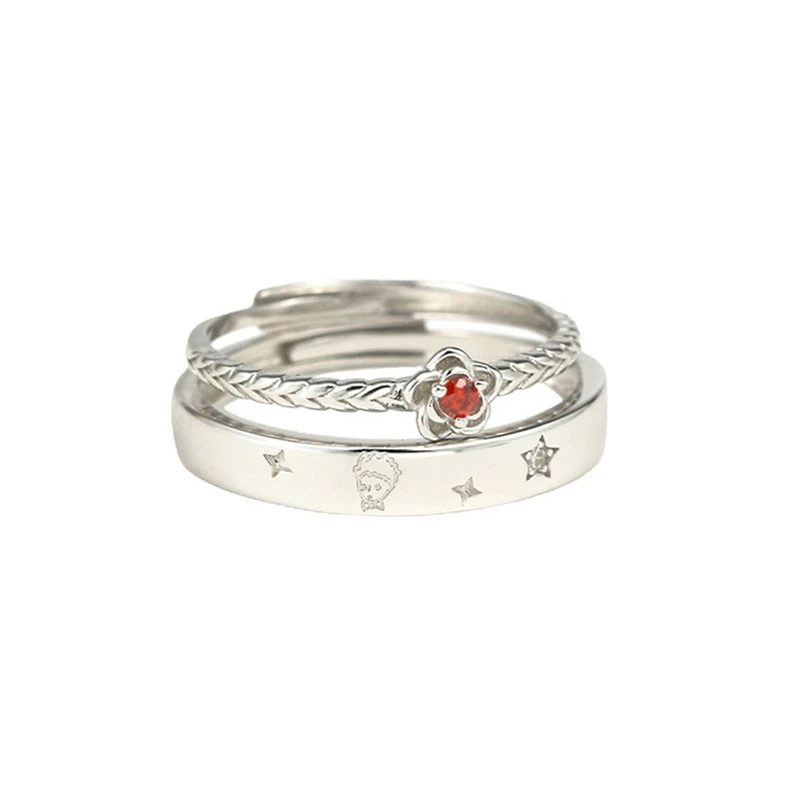 S925 Stamp Silver Couple Rings For Lovers Love Adjustable Star And Flower Zircon Ring Women Men Anniversary Best Jewelry Gifts
S925 Stamp Silver Couple Rings For Lovers Love Adjustable Star And Flower Zircon Ring Women Men Anniversary Best Jewelry Gifts