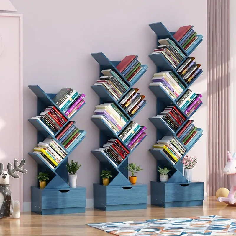 Полка для книг в форме дерева 150 см книжная полка кабинета книжный шкаф