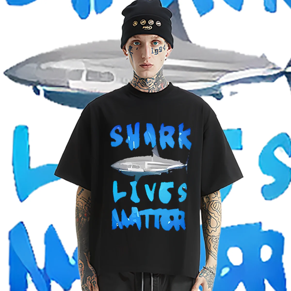 Blue Shark Round Collar Loose Oversize Shirt Harajuku For Men Tops Graphic Hippie T Shirt Loungewear Tee Frivolous Tshirt
Blue Shark Round Collar Loose Oversize Shirt Harajuku For Men Tops Graphic Hippie T Shirt Loungewear Tee Frivolous Tshirt