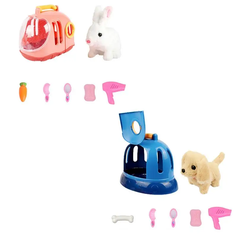 Stuffed Animal Dog Electric Plushie Toy Puppy Bunny Sounding Walking Interactive Pet Toys Set For Kids Boys Girls Play House
Stuffed Animal Dog Electric Plushie Toy Puppy Bunny Sounding Walking Interactive Pet Toys Set For Kids Boys Girls Play House