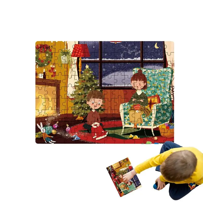 

Christmas Jigsaw Puzzles Santa Claus Cardboard Jigsaw Christmas Jigsaw Puzzles Educational Game For Boys Kids Ages 2-8 Birthday