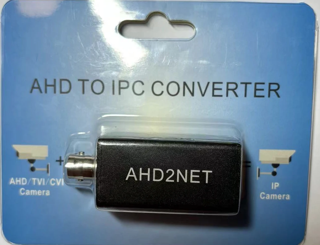 

H.265 ONVIF Adapter AHD To IPC Converter 720P/1080P AHD/TVI/CVI PAL/NTSC Camera To IP Wired Cam Converter BNC Input RJ45 Output