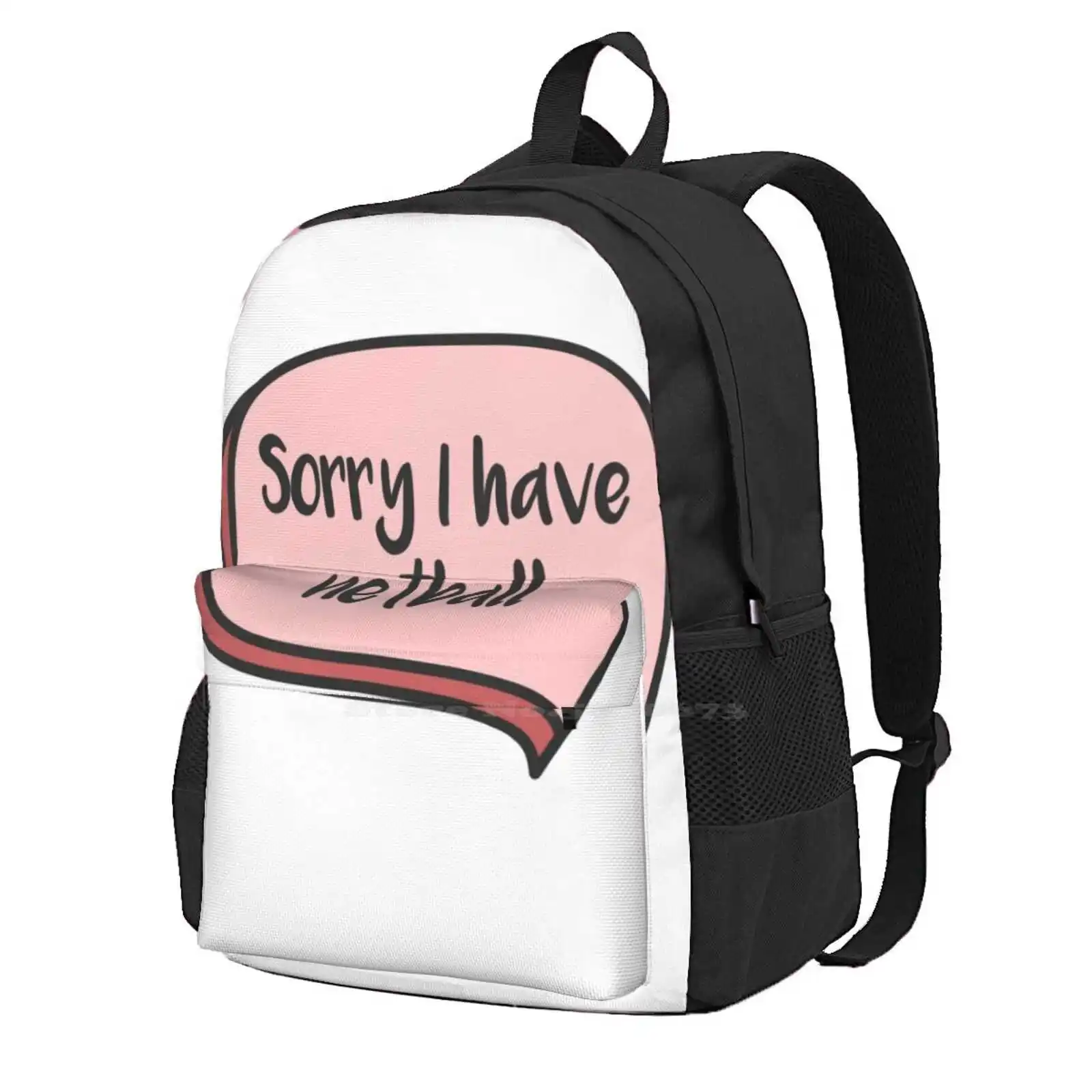 Sorry I Have Netball Pink Text New Arrivals Unisex Bags Student Bag Backpack Aesthetic Netball Netballers Girls Sports Netball
Sorry I Have Netball Pink Text New Arrivals Unisex Bags Student Bag Backpack Aesthetic Netball Netballers Girls Sports Netball
