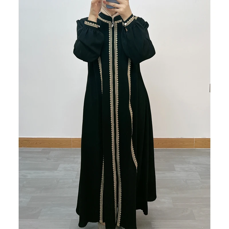 X068Arrival Fashion Muslim Kimono Abaya Nida Small Sleeve Pockets Dubai Islamic Dresses Turkey Khimar Robe Moroccan Woman Caftan
X068Arrival Fashion Muslim Kimono Abaya Nida Small Sleeve Pockets Dubai Islamic Dresses Turkey Khimar Robe Moroccan Woman Caftan