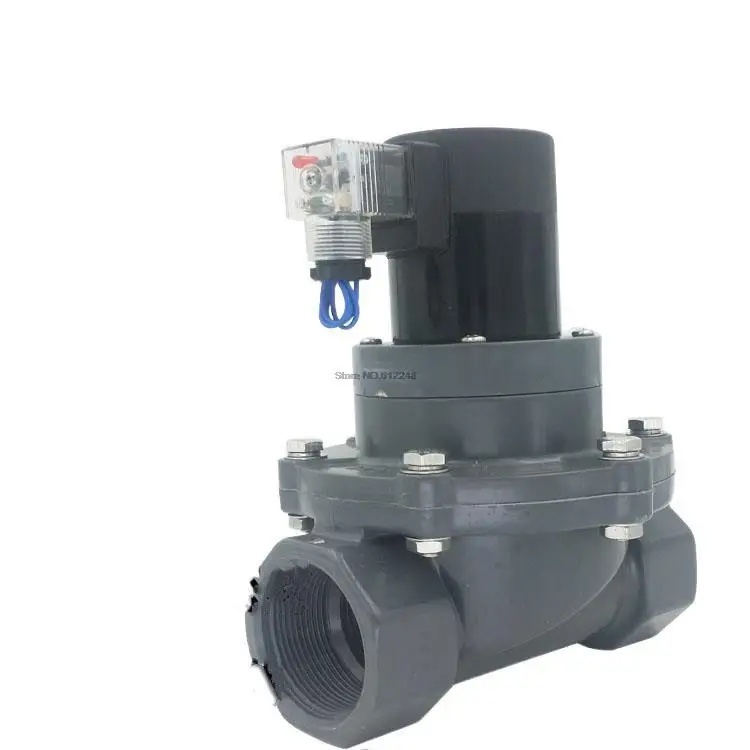 

CPVC Solenoid Valve 50% Corrosion Acid Resistance Valve ZCF-15 CPVC DN15 1/2"