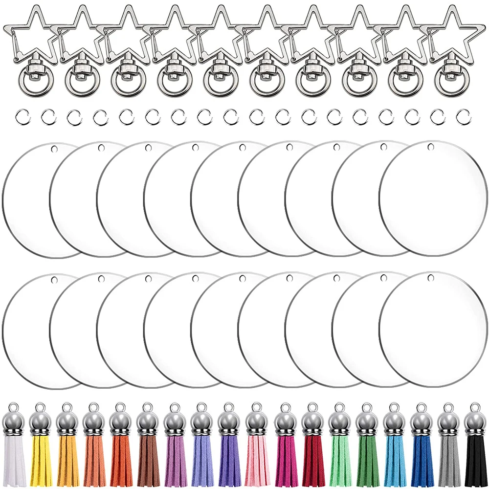 120Pcs Star Shape Claw Swivel Lobster Clasp Acrylic Keychain with Leather Tassel for Jewelry Making Silver and Golden DIY Craft
120Pcs Star Shape Claw Swivel Lobster Clasp Acrylic Keychain with Leather Tassel for Jewelry Making Silver and Golden DIY Craft