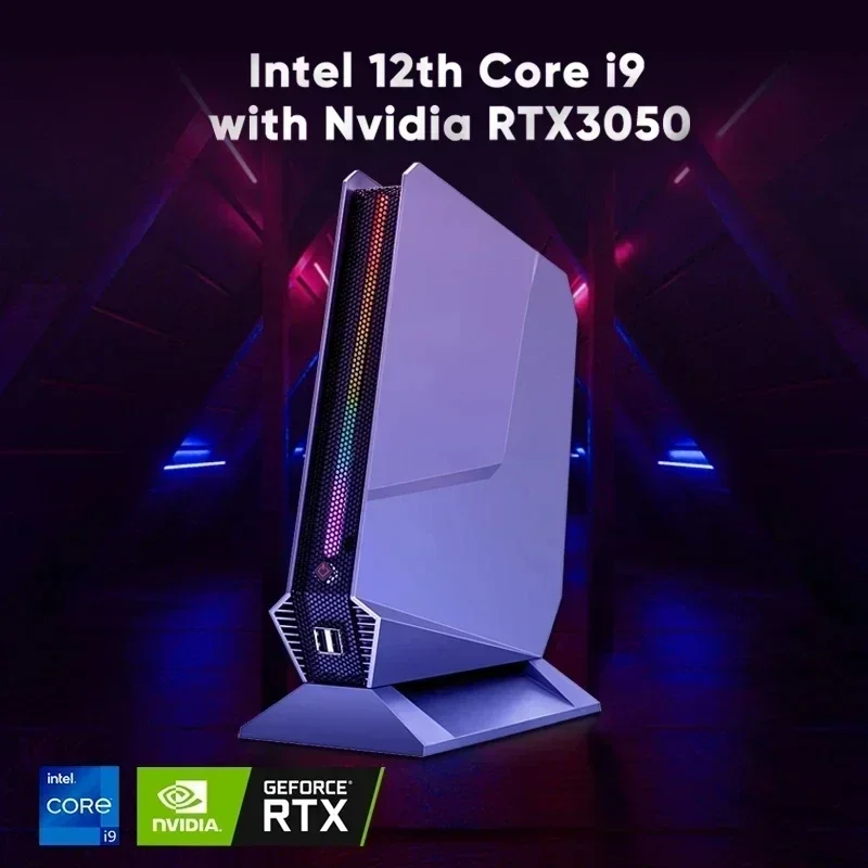 

Игровой ПК 12-го поколения, Core i9-12900H i7 12700H Nvidia RTX3050Ti 8G, мини настольный компьютер 2 * HDMI 1 * Type-C 2,5G LAN PCIE 4,0 Wifi6