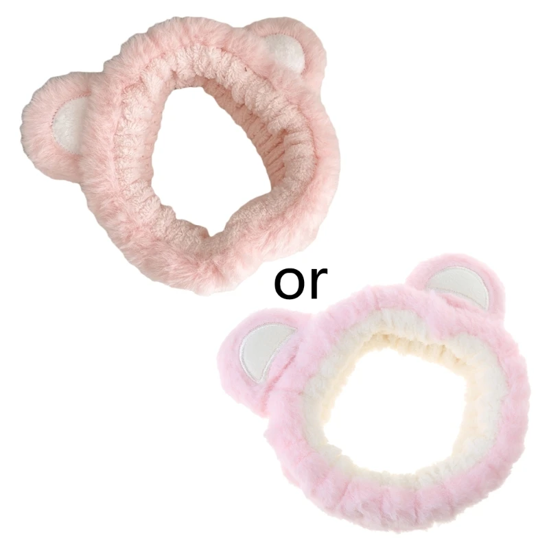 

Sweet Bear Ear Headband Wide-brimmed Elastic Hairbands Hair Decors Dropship