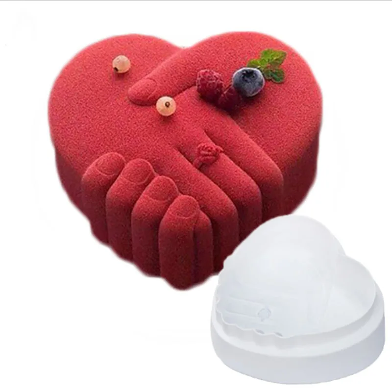 Hand in Hand Heart Silicone Cake Mold for Chocolate Mousse Ice Cream Jelly Pudding Dessert Baking Bakeware Pan Decorating Tools
Hand in Hand Heart Silicone Cake Mold for Chocolate Mousse Ice Cream Jelly Pudding Dessert Baking Bakeware Pan Decorating Tools
